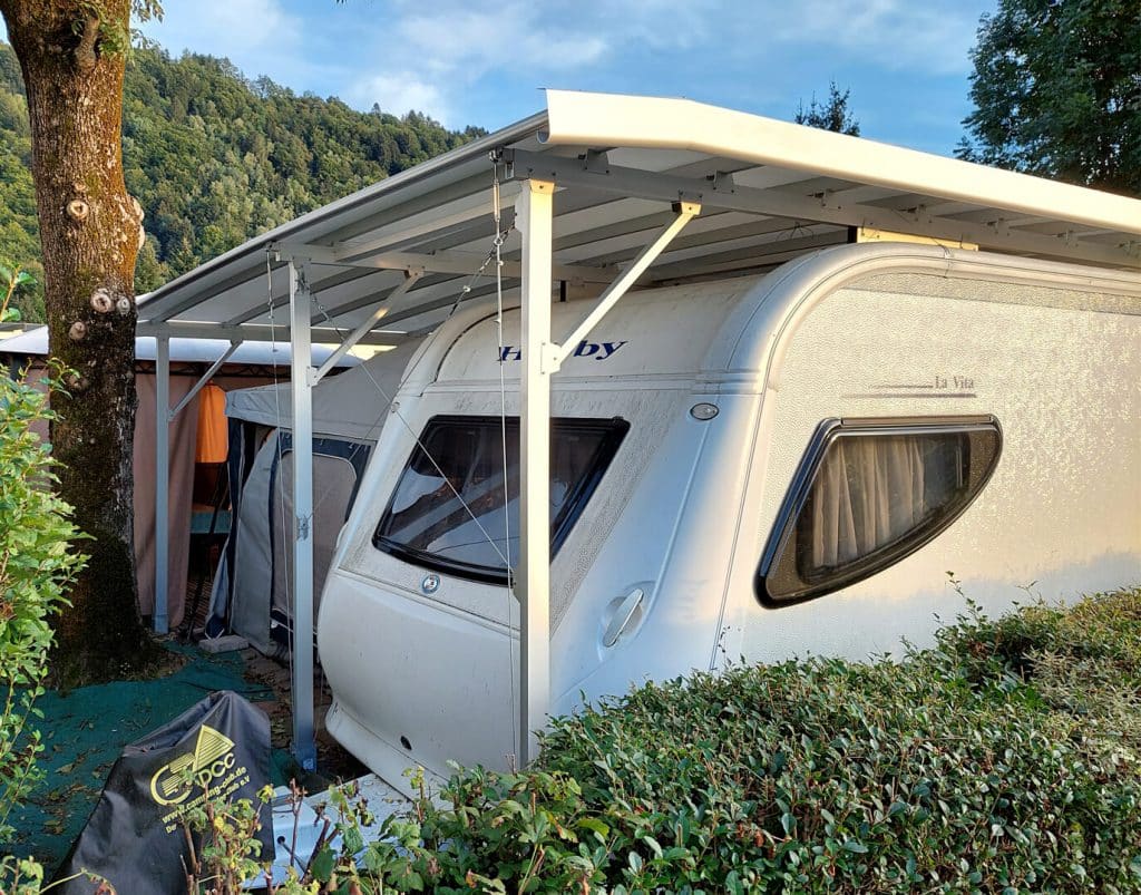 Schutzdach Fr Wohnwagen Selber Bauen