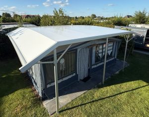 TWINTOP Wetterschutzdach mit Design-Regenrinne