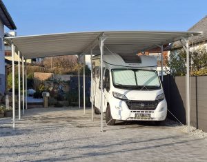 TWINPORT Doppelcarport für Wohnmobil und Auto