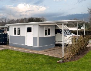 CARATENT festes Vorzelt mit verlängertem, selbststehend-aufliegendem TWINTOP