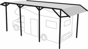 Skizze: Wohnmobil-Carport CARAPORT