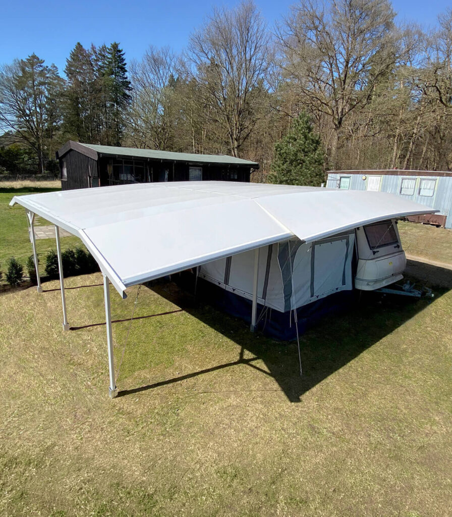 Kombischutzdach mit Terrassendacherweiterung TERRATOP, Ansicht von oben
