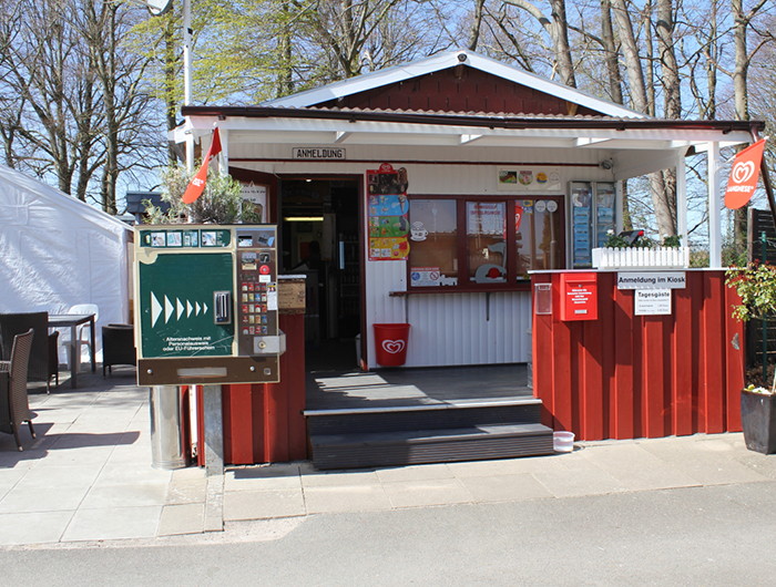 Kiosk auf dem Campingplatz Nordenham
